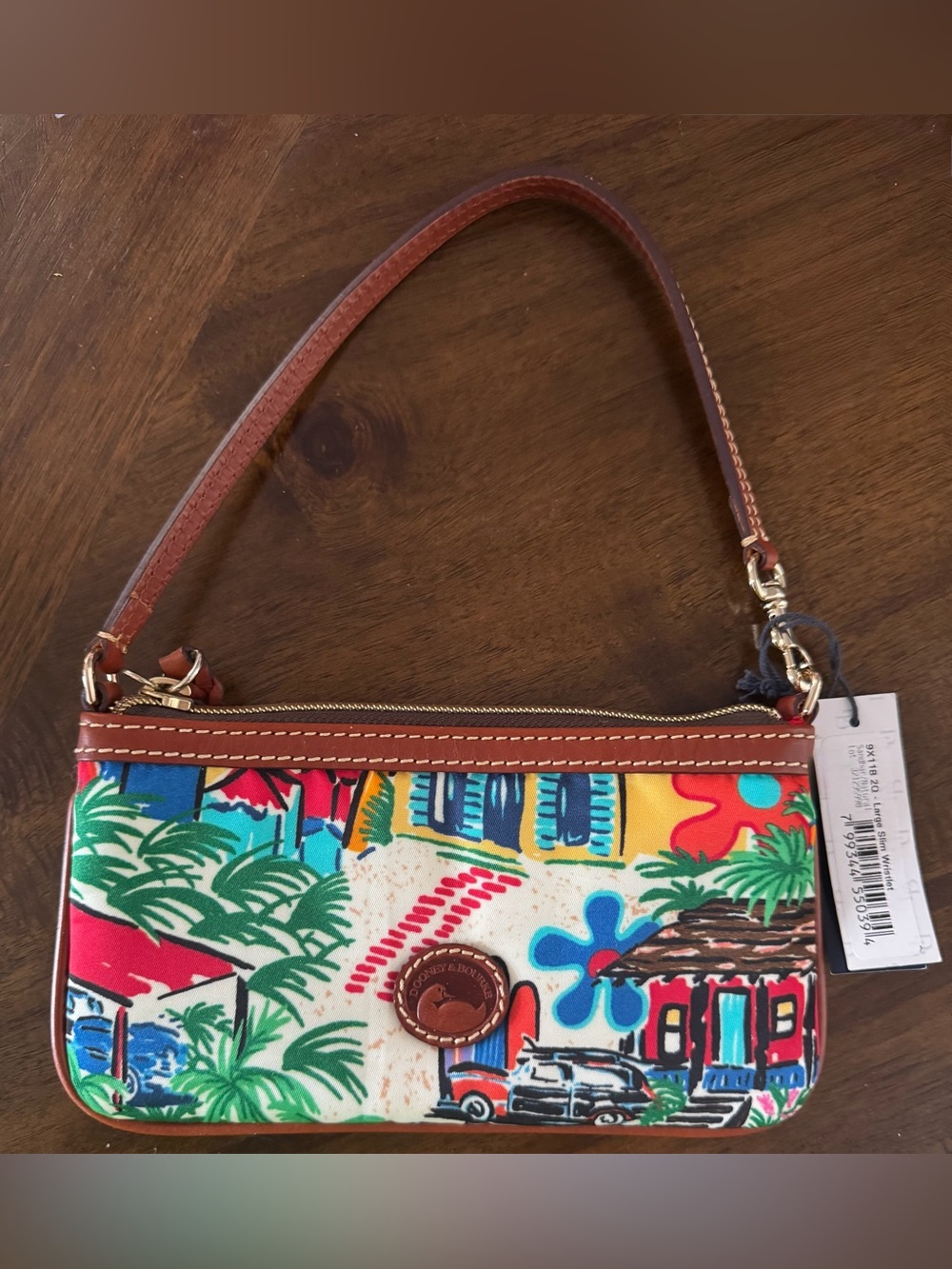 Dooney & Bourke Sandbar Large Slim Wristlet - Picture 1 of 4